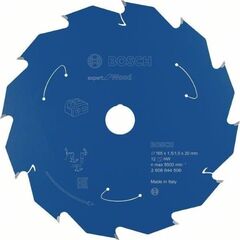  Kreissägeblätter Expert for Wood für Akku-Handkreissägen Bosch Kreissägeblatt für Akkusägen Expert for Wood, 165 x 1,5/1 x 20, 12 Zähne, für Handkreissägen 12373021