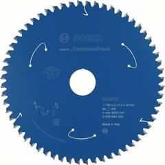  Kreissägeblätter Expert for Laminated Panel für Akku-Handkreissägen Bosch Kreissägeblatt für Akkusägen Expert for Laminated Panel, 190 x 2,1/1,4 x 30, 60 Zähne, für Handkreissägen 12373084