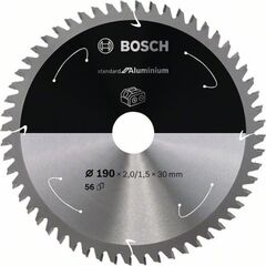  Blätter für Akku-Kreissägen Standard for Aluminium für Handkreissägen Bosch Kreissägeblatt für Akkusägen Standard for Aluminium, 190 x 2/1,5 x 30, 56 Zähne, für Handkreissägen 12373425