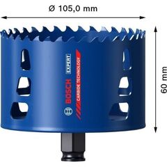  EXPERT Tough Material Lochsägen Bosch EXPERT Tough Material Lochsäge, 105 x 60 mm, für Bohrmaschinen 12373497