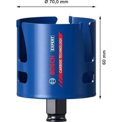  EXPERT Construction Material Lochsägen Bosch EXPERT Construction Material Lochsäge, 70 x 60 mm, für Bohrmaschinen 12373546