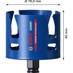  EXPERT Construction Material Lochsägen Bosch EXPERT Construction Material Lochsäge, 79 x 60 mm, für Bohrmaschinen 12373515