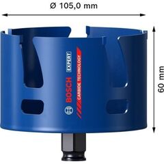  EXPERT Construction Material Lochsägen Bosch EXPERT Construction Material Lochsäge, 105 x 60 mm, für Bohrmaschinen 12373542