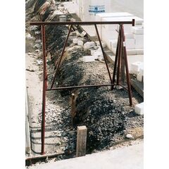  Gerüstböcke müba-Stahlrohr-Gerüstbock,1,20 m breit, Höhenverstellbar von 0,75 - 1,30 m, Tragfähigkeit 1500kg, verzinkt 12444226