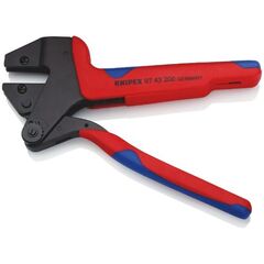  Crimp-Systemzangen für auswechselbare Crimpeinsätze KNIPEX 97 43 200 A Crimp-Systemzange für auswechselbare Crimpeinsätze mit Mehrkomponenten-Hüllen brüniert 200 mm 12380237