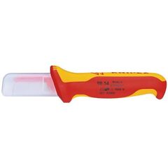  Isolierte Werkzeuge Kabelmesser KNIPEX 98 54 Kabelmesser isolierender Mehrkomponenten-Griff, VDE-geprüft 190 mm 12380226