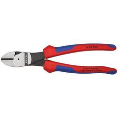  Schneidende Zangen Kraft-Seitenschneider KNIPEX 74 02 200 Kraft-Seitenschneider mit Mehrkomponenten-Hüllen schwarz atramentiert 200 mm 12380472