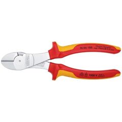  Schneidende Zangen Kraft-Seitenschneider KNIPEX 74 06 180 Kraft-Seitenschneider isoliert mit Mehrkomponenten-Hüllen, VDE-geprüft verchromt 180 mm 12380460