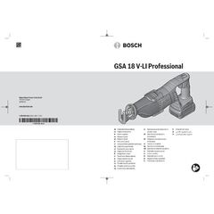  Akku-Säbelsägen Bosch Akku-Säbelsäge GSA 18 V-LI, Solo Version 12369149