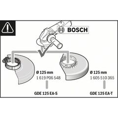  Absaugsysteme Zubehöre zur Staubabsaugung Bosch Absaughaube Easy-Adjust GDE 125 EA-T, Systemzubehör 12368970