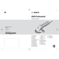  Winkelschleifer & Metallbearbeitung Kleine Winkelschleifer mit X-LOCK Bosch Winkelschleifer GWX 750-125, X-LOCK mit Zusatzhandgriff u.Schutzhaube im Karton 12368922