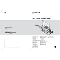  Schleifer & Hobel Bandschleifer Bosch Bandschleifer GBS 75 AE, mit Koffer, Gewebeschleifband, Staubsack, Grafitplatte 12369143