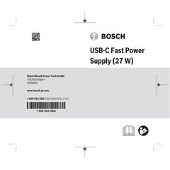  Akku-Geräte Akkus und Ladegeräte Bosch Zubehör USB-C Fast Power Supply (27 W) 12377616