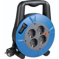  Steckdosenverteiler as-Schwabe Kabelbox schwarz/blau, 5m H05VV-F 3G1,5, IP20 12362143