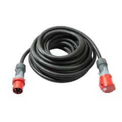  CEE Verlängerung Gummi 400V as-Schwabe CEE-Verlängerung 25m, schwarz, H07RN-F 5G16, 400V/63A/5polig 12362025