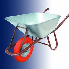  Schubkarren müba-Muldenkarre "Betonkarre", Mulde (90L) mit halber Drahteinlage, Polymeres Kugellagerrad, Tragfähigkeit 200kg 12444255