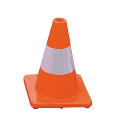  Leitkegel müba-Leitkegel mit 1 tagesleuchtenden Streifen, Höhe 30 cm, rot 12444524