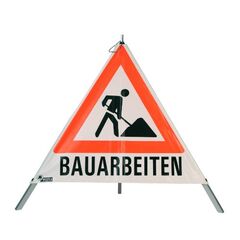  Warnpyramiden NESTLE Warnpyramide 70cm WAPY 70R, leichtes Gest. mit Mittelfuß 12385326