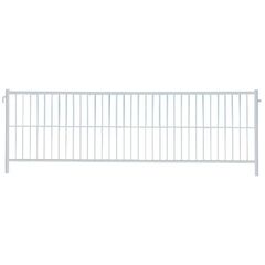  Bauzäune müba-Mobilzaun Typ A, Länge 3,50 m, Höhe 1,20 m, mit angeschweißten Haken und Ösen, Maschenweite 105 x 480 mm, verzinkt 12444467