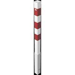  Absperrpfosten 70 mm x 70 mm Schake Absperrpfosten, 70x70, ohne Öse, weiß/rot 12450496