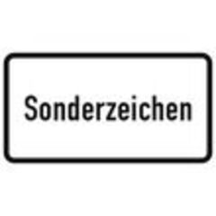  Verkehrsschilder und Straßenschilder ADCO Sonderzeichen weiß-schwarz 330x600mm RA2 2mm 12355929