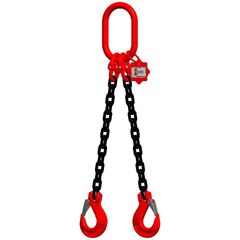  mit Standard-Aufhängering McBULL® 2-Strang-Kettengehänge, GK8, schwarz, 10 mm, 1 Meter, Typ1 12399546