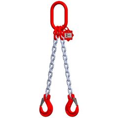  mit Standard-Aufhängering McBULL® 2-Strang-Kettengehänge, GK8, galv. verz., 8 mm, 1 Meter, Typ1"GV" 12399757