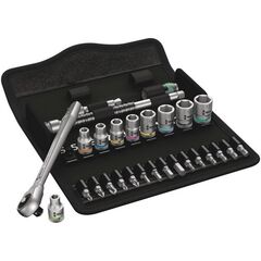  Knarren Wera 8100 SA 7 Zyklop Metal-Knarrensatz, Durchsteckvierkant, 1/4"-Antrieb, metrisch, 28-teilig 12451902