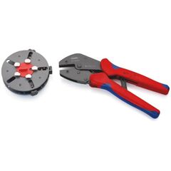 Crimpzangen KNIPEX 97 33 01 MultiCrimp® Crimpzange mit Wechselmagazin mit Mehrkomponenten-Hüllen brüniert 250 mm 12380236