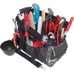  Sanitär-Werkzeugsortiment in Textiltasche Textiltasche 6-TGU, kpl. m. Sanitär-Bau-Werkzeugpaket 6, 24tlg 12361496