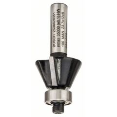  Standard for Wood Fasefräser 25-Grad-Winkel Bosch Laminat-Bündigfräser, 8 mm, D1 23,7 mm, B 5,5 mm, L 12 mm, G 54 mm, 25°, für Handfräsen 12372605
