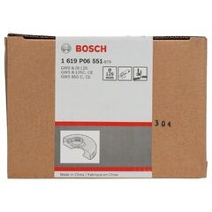  Schutzhauben mit Deckblech zum Trennschleifen mit Schraubverschluss Bosch Schutzhaube mit Deckblech, für große Winkelschleifer mit Spannmutter 12374810