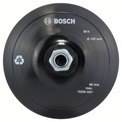  Weiche Stützteller mit Klettverschluss Bosch Stützteller mit Klettverschluss, 125 mm, für Exzenterschleifer 12374859