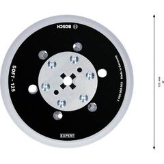  EXPERT Multihole (Multiloch) Universalstützteller, 125 mm Bosch EXPERT Multihole (EXPERT Multiloch) Universalstützteller, 125 mm, weich, für Exzenterschleifer 12374730