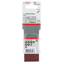  X440 Best for Wood and Paint Schleifbänder für Bandschleifer Bosch 3-tlg. Schleifband-Set X440, für Bandschleifer 12376683