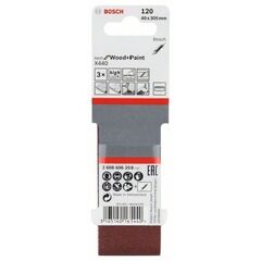  X440 Best for Wood and Paint Schleifbänder für Bandschleifer Bosch 3-tlg. Schleifband-Set X440, für Bandschleifer 12376678