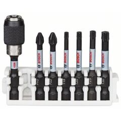  Impact Control Schrauberbits PH, PZ, T Bosch 7-tlg. Impact Control Schrauberbitpack, 1 x PH2; 1 x PZ2; 1 x T15; 1 x T20; 1 x T25; 1 x T30, für Schlagschrauber 12377028