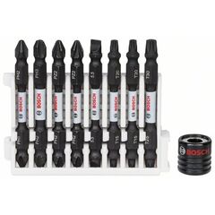  Schrauberbits Impact Control mit Doppelklinge, für Schrauben verschiedener Art, mit Magnethülse Bosch Impact Control Schrauberbit-Set, 9-tlg., für Schlagschrauber 12377041