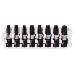  Impact Control Schrauberbits T Bosch Impact Control Insert Bit Pack, 8-tlg., 1 x T15; 2 x T20; 2 x T25; 2 x T30; 1 x T40, für Schlagschrauber 12377021