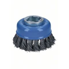  Gezopfte Topfbürsten Heavy for Metal für X-LOCK Winkelschleifer Bosch X-LOCK Topfbürste 75 mm, gezopfter Stahldraht, für kleine Winkelschleifer 12377399