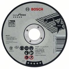  Best for Inox Trennscheiben mit gerader Ausführung, 22,23-mm-Bohrung für kleine Winkelschleifer Bosch Trennscheibe gerade Best for Inox, für kleine Winkelschleifer 12377243