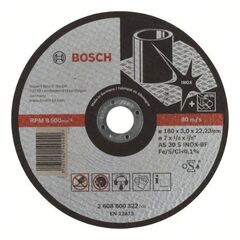  Expert for Inox Trennscheiben mit gerader Ausführung, 22,23-mm-Bohrung für große Winkelschleifer Bosch Trennscheibe gerade Expert for Inox, für große Winkelschleifer mit Spannmutter 12377277