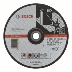  Expert for Inox Trennscheiben mit gerader Ausführung, 22,23-mm-Bohrung für große Winkelschleifer Bosch Trennscheibe gerade Expert for Inox, für große Winkelschleifer mit Spannmutter 12377278