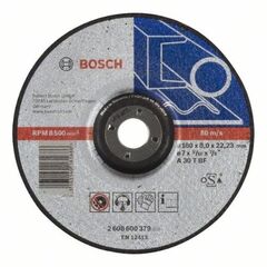  Expert for Metal Gekröpfte Schruppscheiben, 22,23-mm-Bohrung für große Winkelschleifer Bosch Schruppscheibe gekröpft Expert for Metal, für große Winkelschleifer mit Spannmutter 12377344