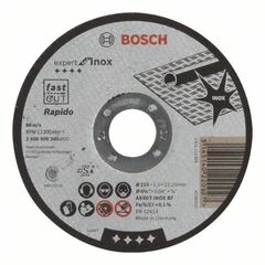  Expert for Inox Rapido Trennscheiben mit gerader Ausführung, 22,23-mm-Bohrung für kleine Winkelschleifer Bosch Trennscheibe gerade Expert for Inox - Rapido, für kleine Winkelschleifer 12377280