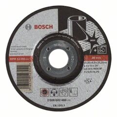  Expert for Inox Gekröpfte Schruppscheiben, 22,23-mm-Bohrung für kleine Winkelschleifer Bosch Schruppscheibe gekröpft Expert for Inox, für kleine Winkelschleifer 12377359