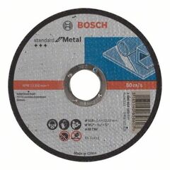  Standard for Metal Trennscheiben mit gerader Ausführung, 22,23-mm-Bohrung für kleine Winkelschleifer Bosch Trennscheibe gerade Standard for Metal, für kleine Winkelschleifer 12377230