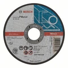  Expert for Metal Trennscheiben mit gerader Ausführung, 22,23-mm-Bohrung für kleine Winkelschleifer Bosch Trennscheibe gerade Expert for Metal, für kleine Winkelschleifer 12377212