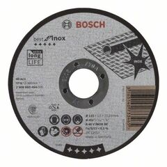  Best for Inox Trennscheiben mit gerader Ausführung, 22,23-mm-Bohrung für kleine Winkelschleifer Bosch Trennscheibe gerade Best for Inox, für kleine Winkelschleifer 12377242