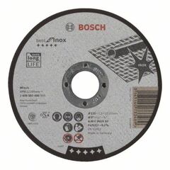  Best for Inox Trennscheiben mit gerader Ausführung, 22,23-mm-Bohrung für kleine Winkelschleifer Bosch Trennscheibe gerade Best for Inox, für kleine Winkelschleifer 12377240